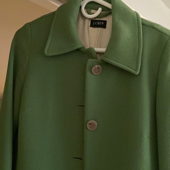 Gorgeous JCrew Green Coat SZ 8